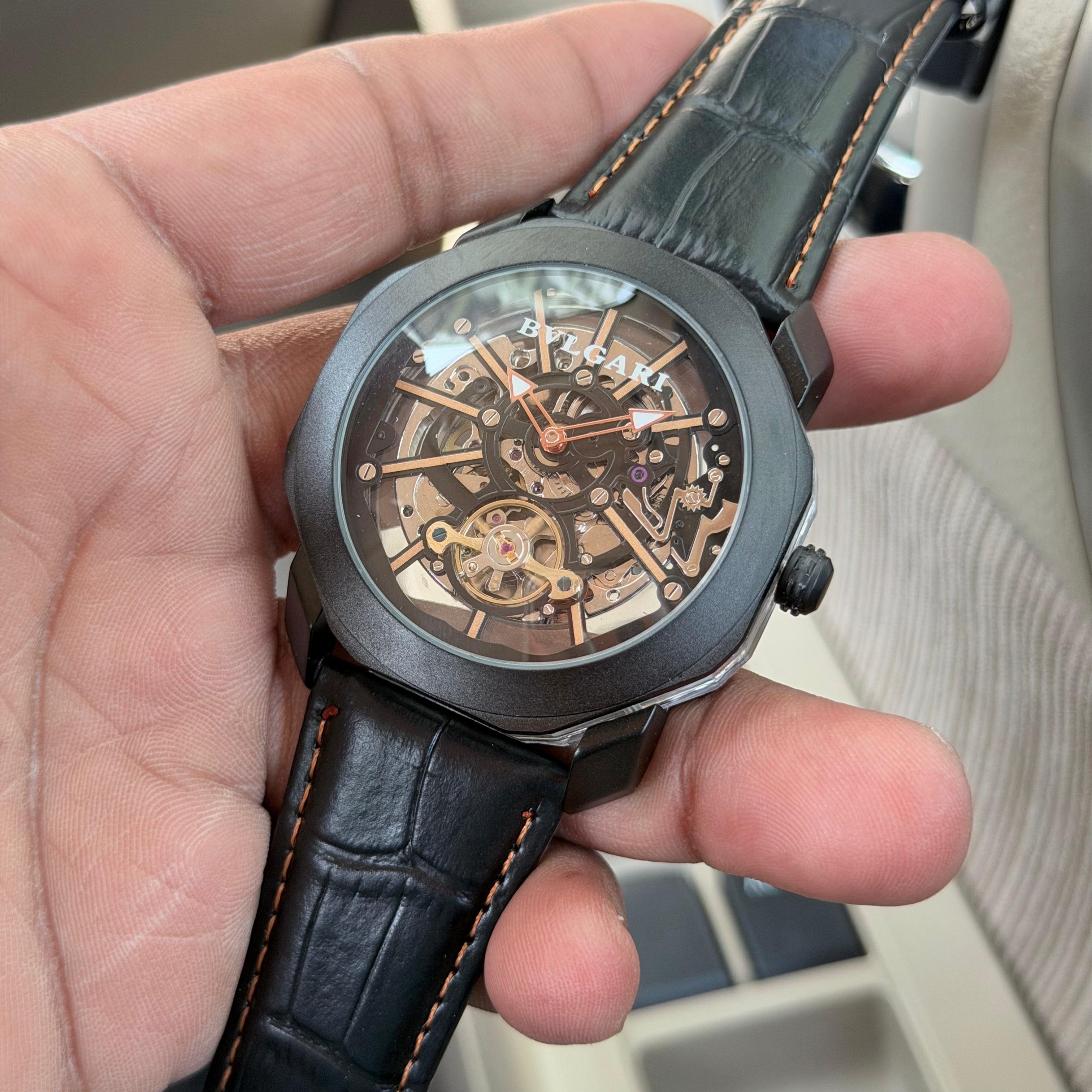 BVLGARI  For Men  Open Heart Skeleton